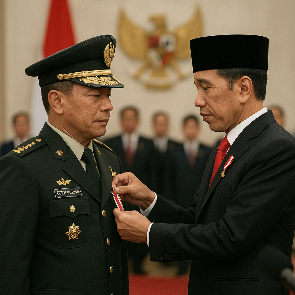 Jenderal TNI (Purn) Gondokusumo Terima Bintang Mahaputera Utama dari Presiden