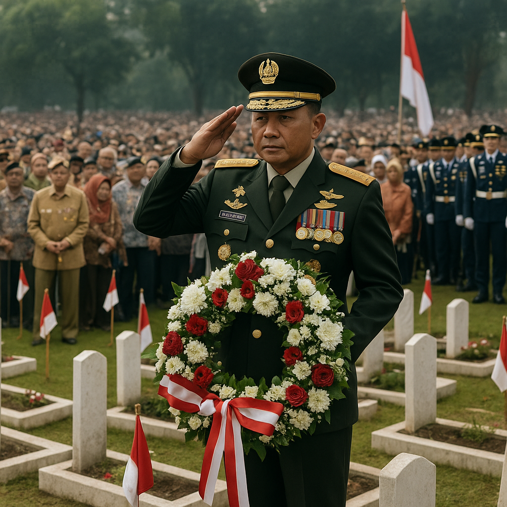 Ziarah Nasional ke TMP Kalibata: Panglima TNI Ajak Masyarakat Teladani Semangat Pahlawan