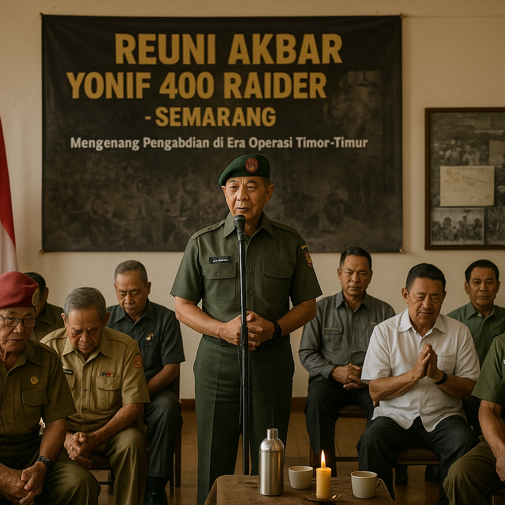 Reuni Akbar Yonif 400 Raider di Semarang: Mengenang Pengabdian di Era Operasi Timor-Timur