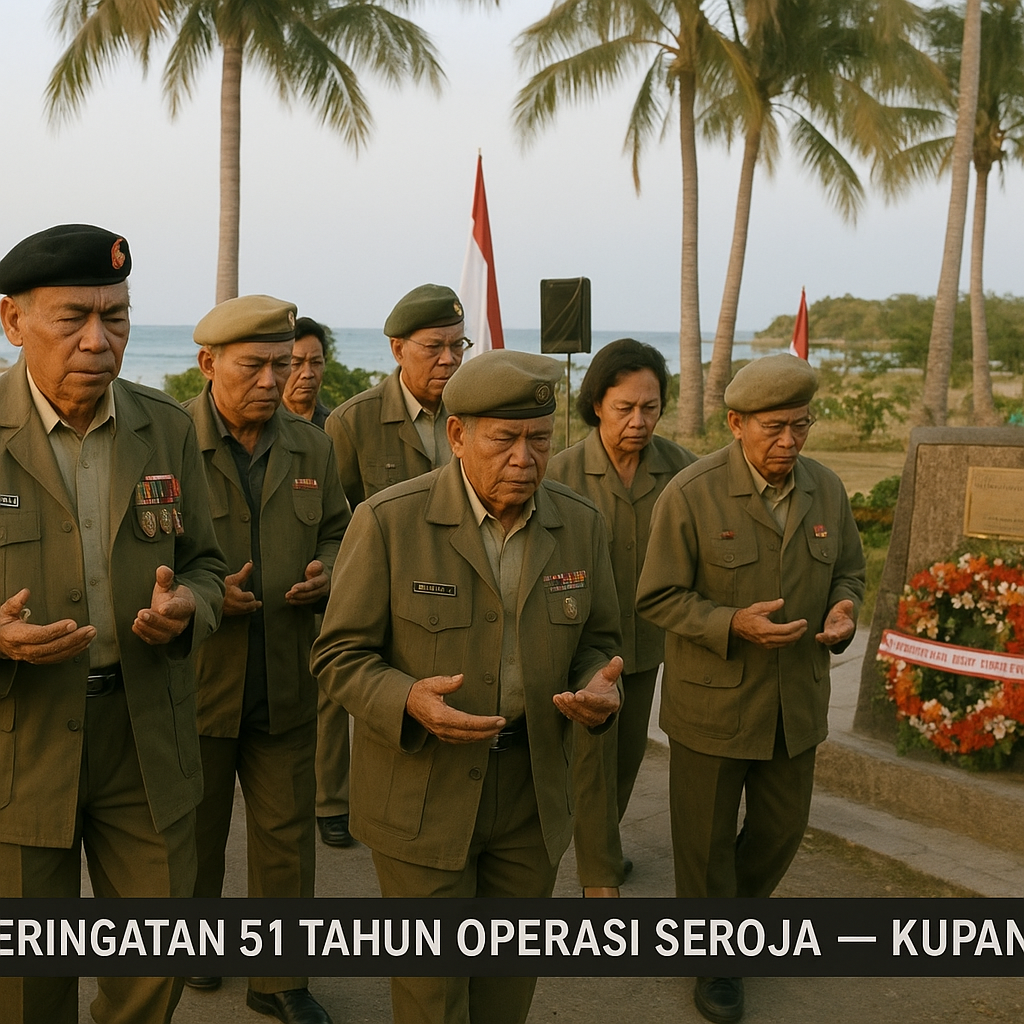 Peringatan 51 Tahun Operasi Seroja di Timor Timur oleh Purnawirawan TNI