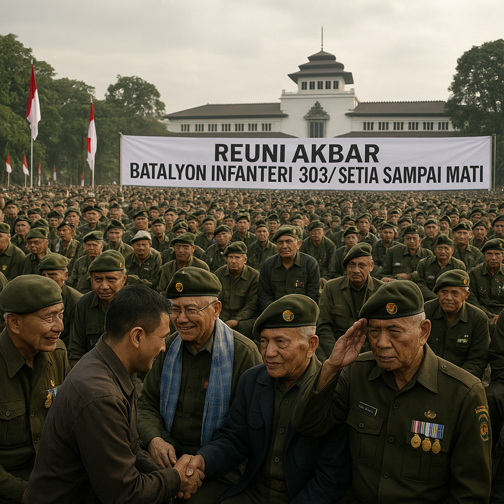 Reuni Akbar Batalyon Infanteri 303/Setia Sampai Mati di Bandung