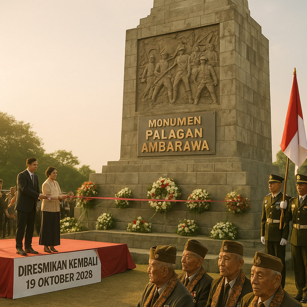 Monumen Palagan Ambarawa Diresmikan Kembali, Kenang Pertempuran 1945