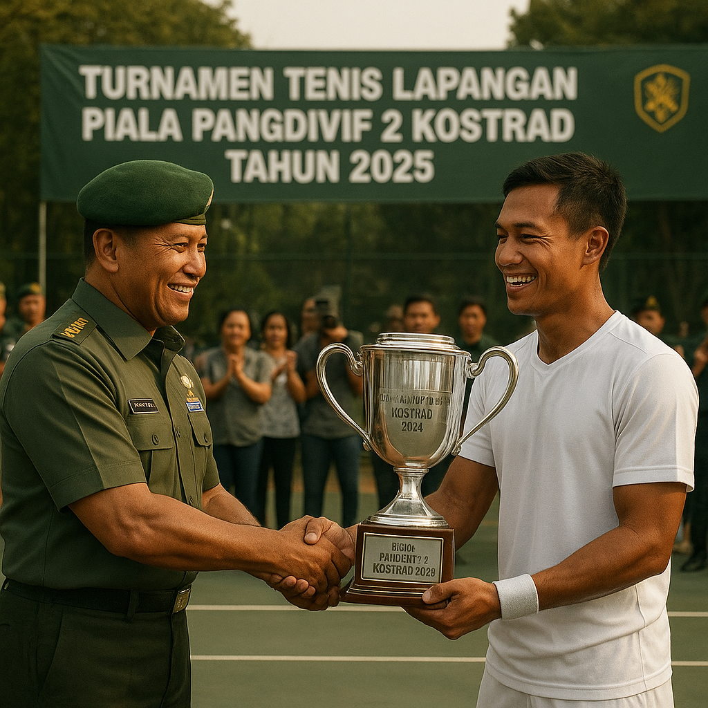 Turnamen Tenis Lapangan Piala Pangdivif 2 Kostrad Tahun 2025