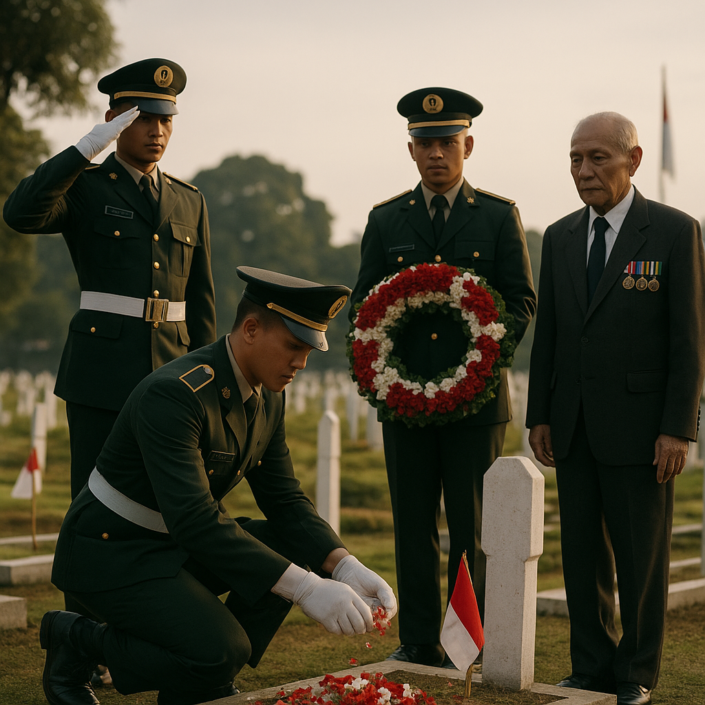 Zeni TNI Gelar Renungan di Taman Makam Pahlawan, Kenang Jasa Para Perintis