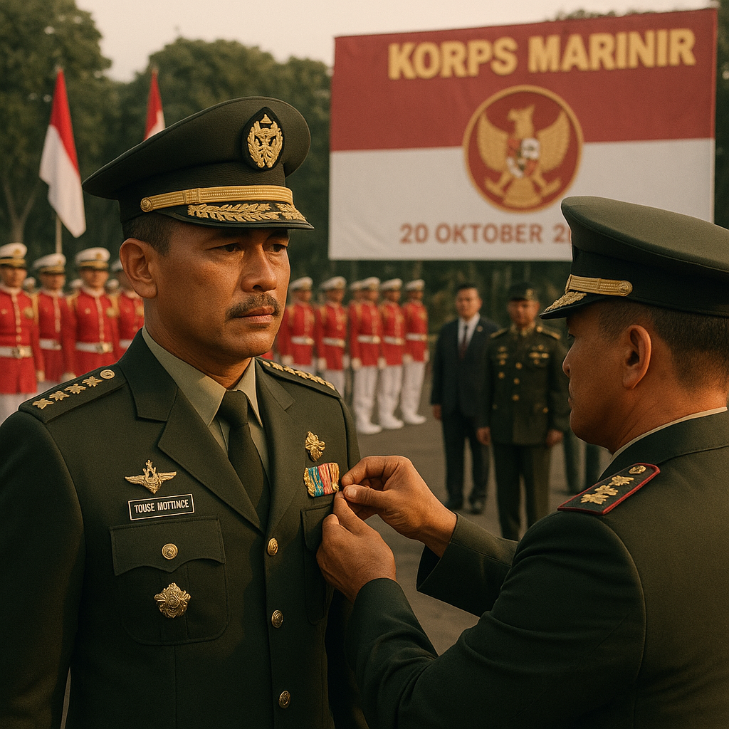 Tradisi Korps Marinir: Upacara Penyematan Brevet Kehormatan untuk Jenderal Bintang Empat