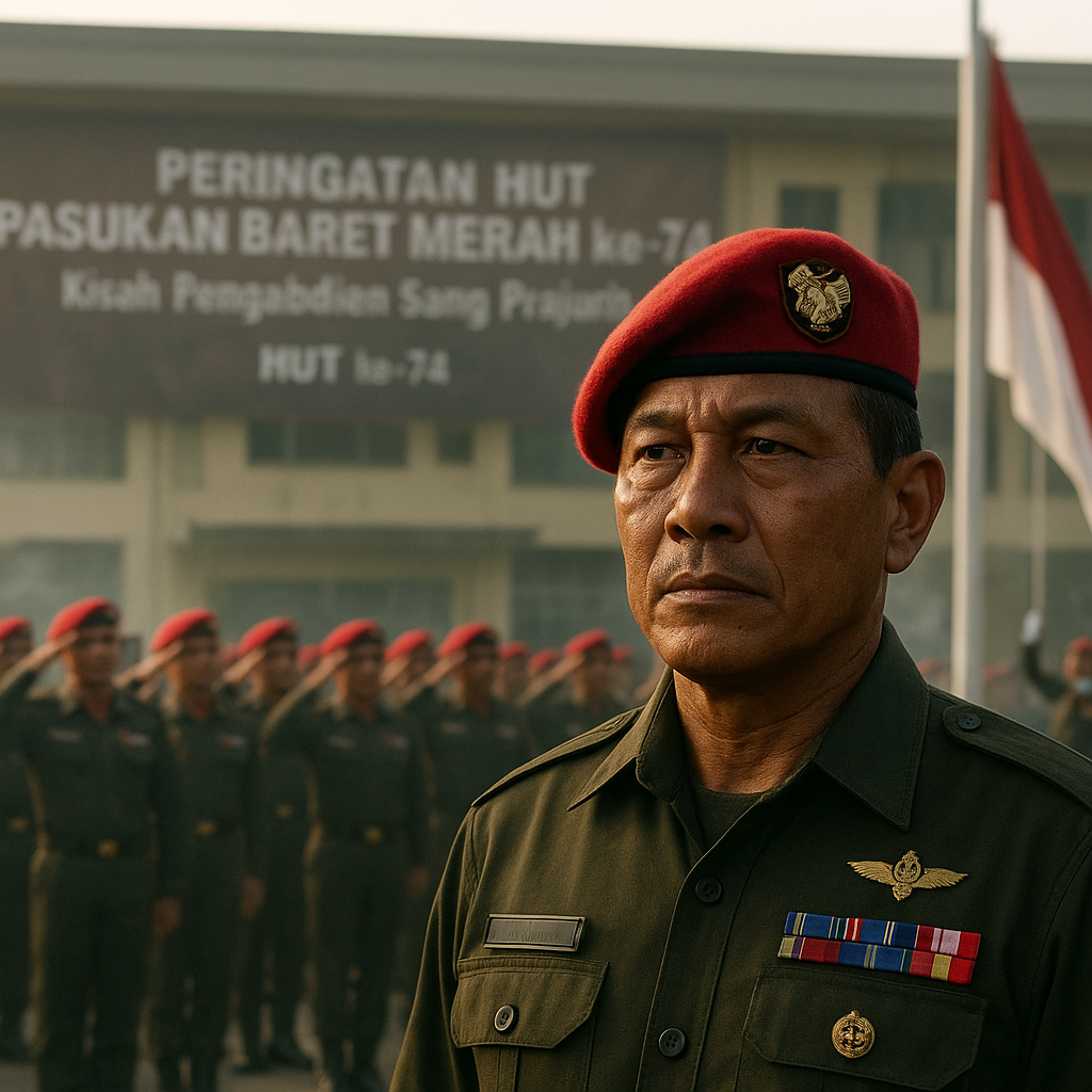 Peringatan HUT Pasukan Baret Merah ke-74: Kisah Pengabdian Sang Prajurit