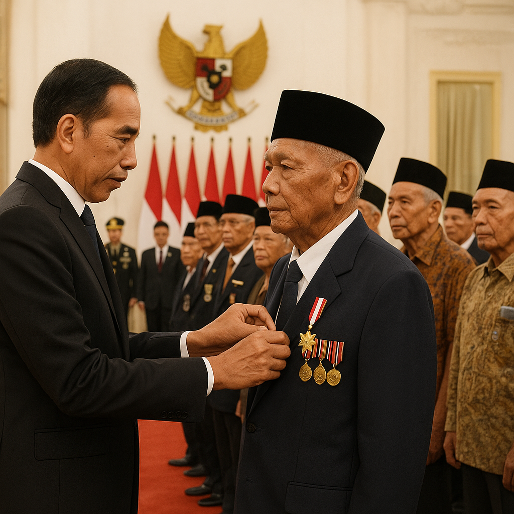 Penghargaan Bintang Jasa Utama untuk 15 Veteran Pejuang Kemerdekaan di Istana Negara