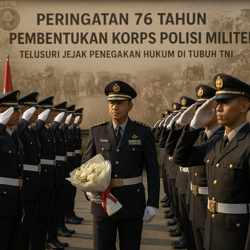 Peringatan 76 Tahun Pembentukan Korps Polisi Militer, Telusuri Jejak Penegakan Hukum di Tubuh TNI