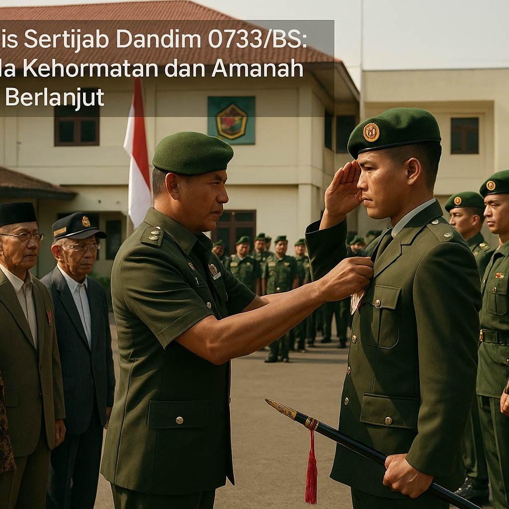 Tradisi Sertijab Dandim 0733/BS: Tanda Kehormatan dan Amanah yang Berlanjut