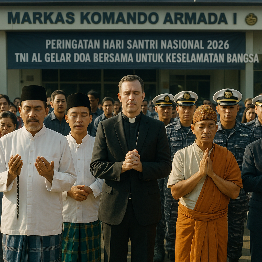 Peringatan Hari Santri Nasional 2026, TNI AL Gelar Doa Bersama untuk Keselamatan Bangsa