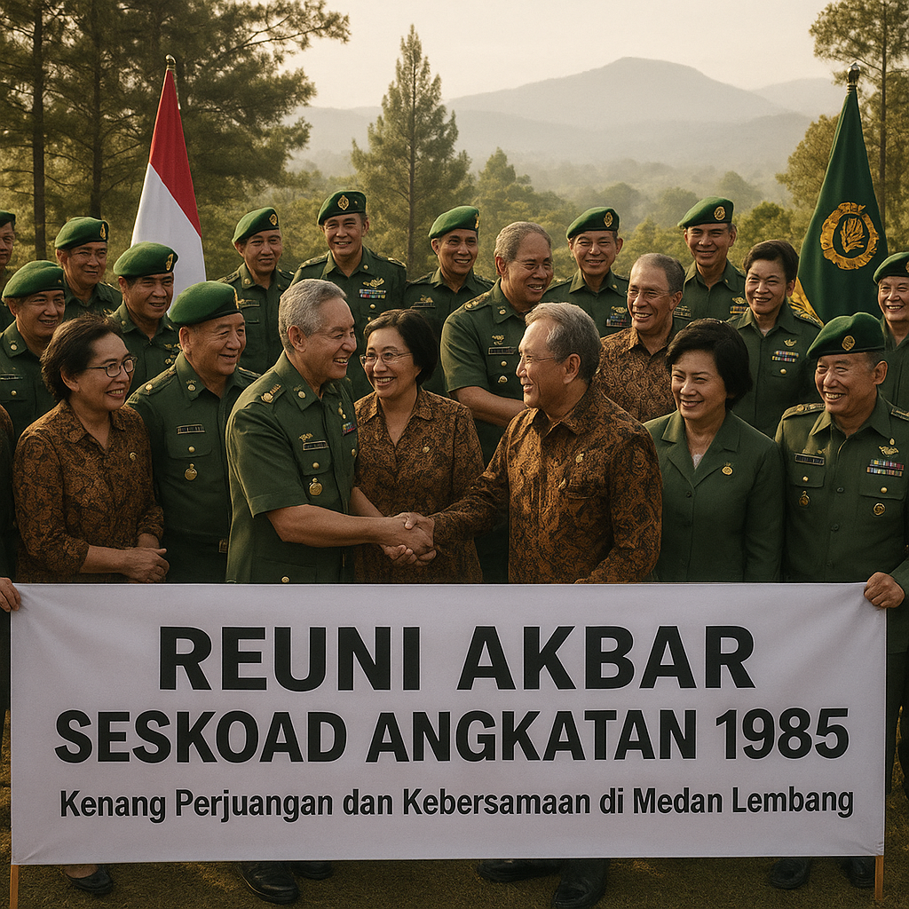 Reuni Akbar Seskoad Angkatan 1985, Kenang Perjuangan dan Kebersamaan di Medan Lembang