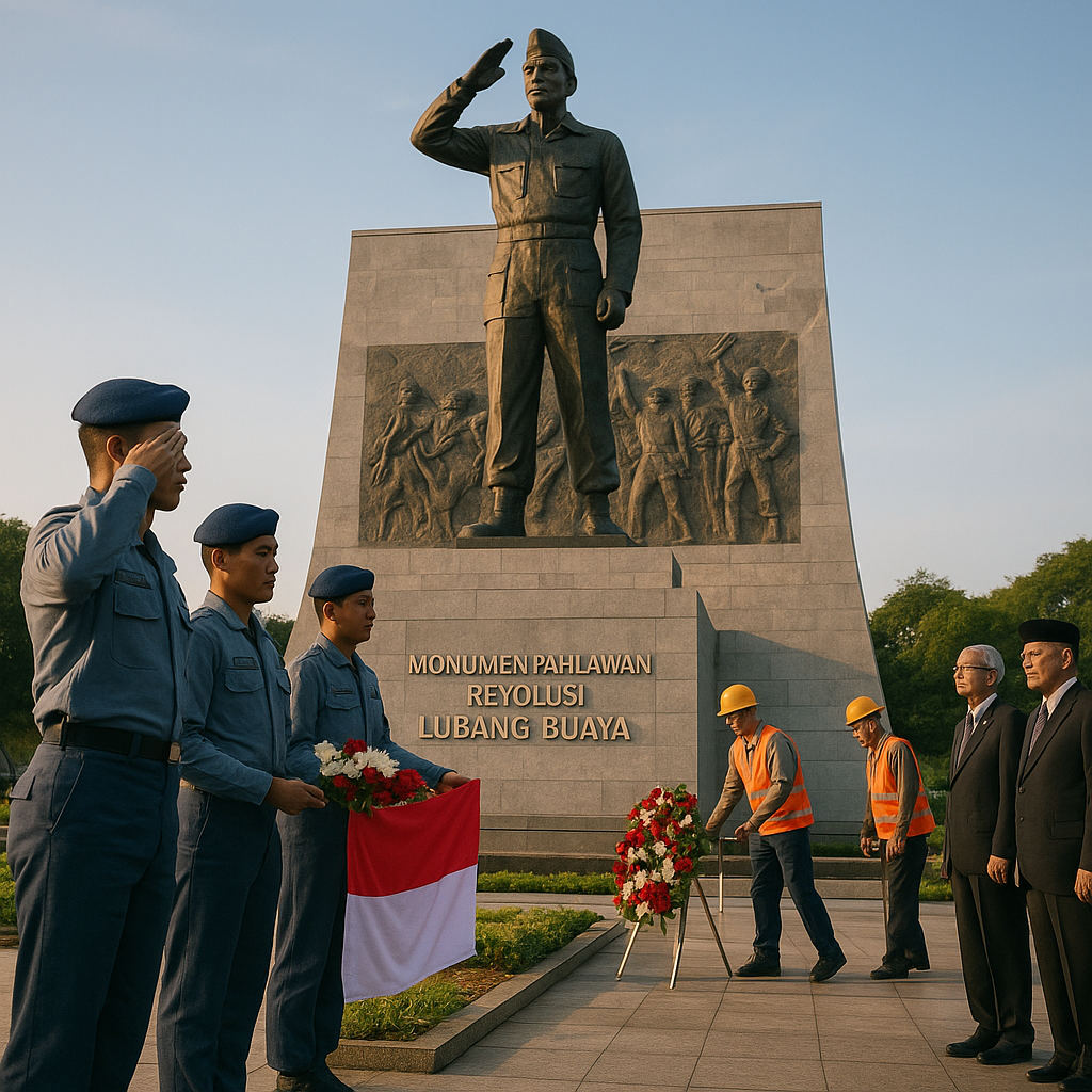Monumen Pahlawan Revolusi di Lubang Buaya Dipercantik, TNI AU Turut Serta