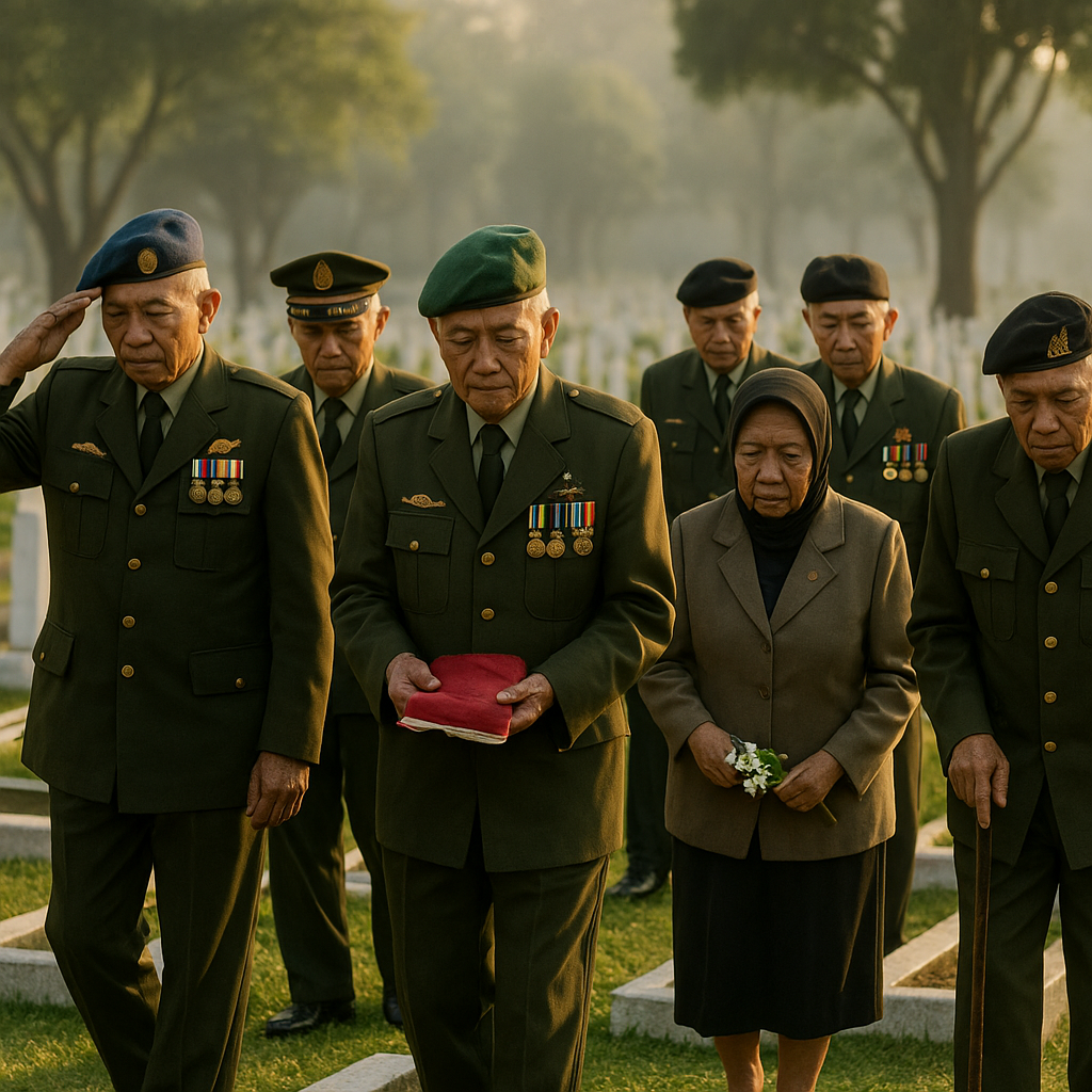 Ziarah ke TMP Kalibata: Purnawirawan TNI AD Kenang Jejak Pengabdian Para Pahlawan
