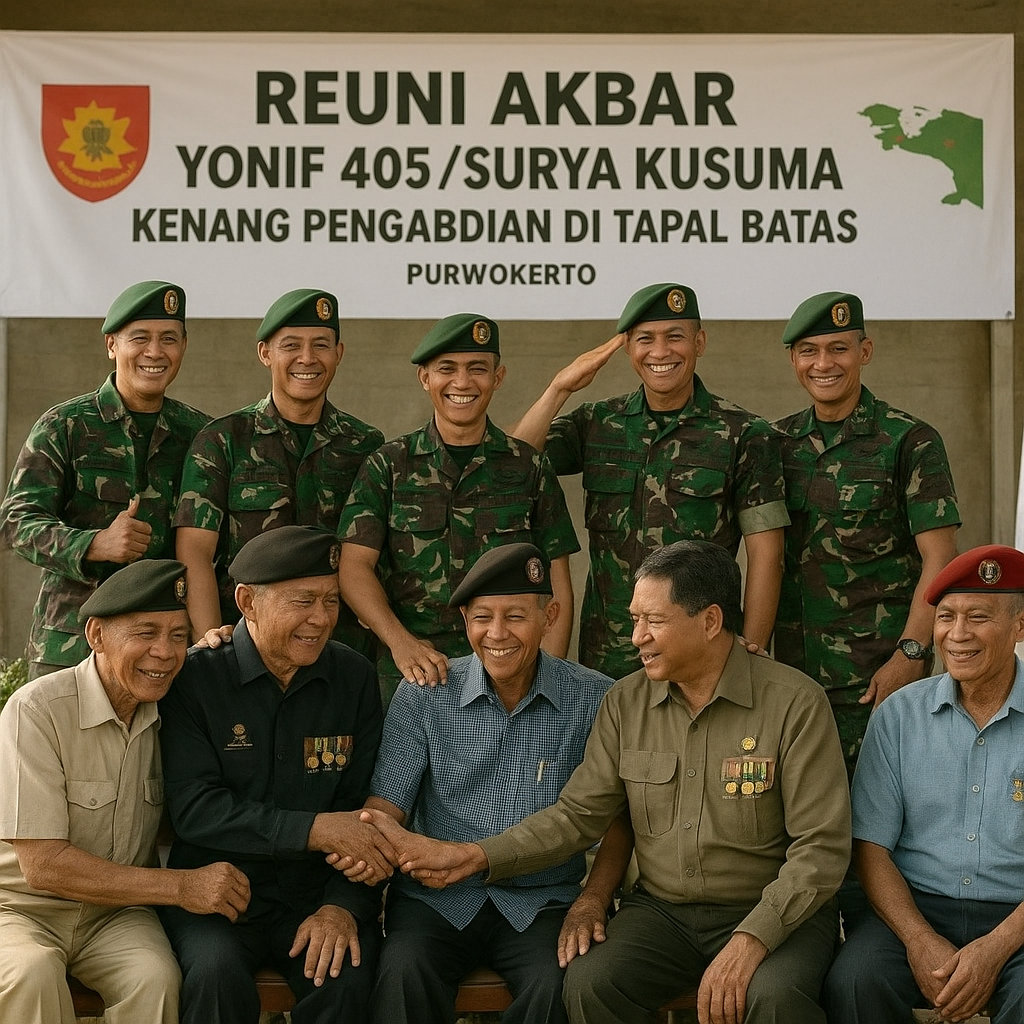 Reuni Akbar Yonif 405/Surya Kusuma, Kenang Pengabdian di Tapal Batas
