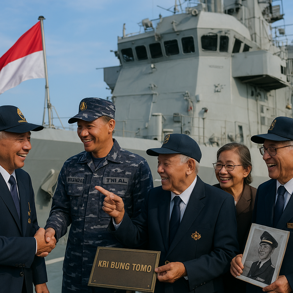 Purnawirawan TNI AL Silaturahmi ke KRI Bung Tomo, Bernostalgia di Armada Barat