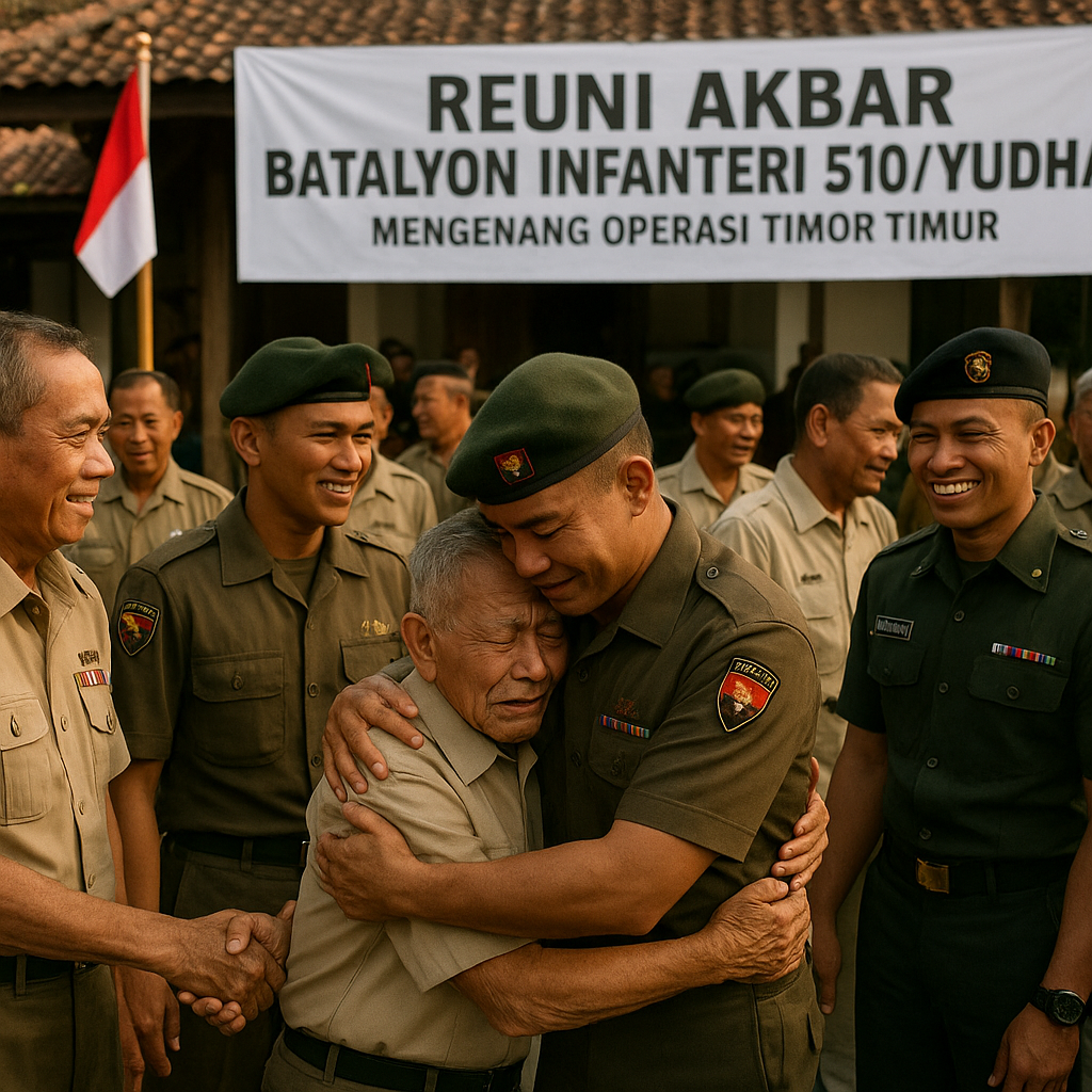 Reuni Akbar Batalyon Infanteri 510/Yudha, Purnawirawan Kenang Operasi Timor Timur