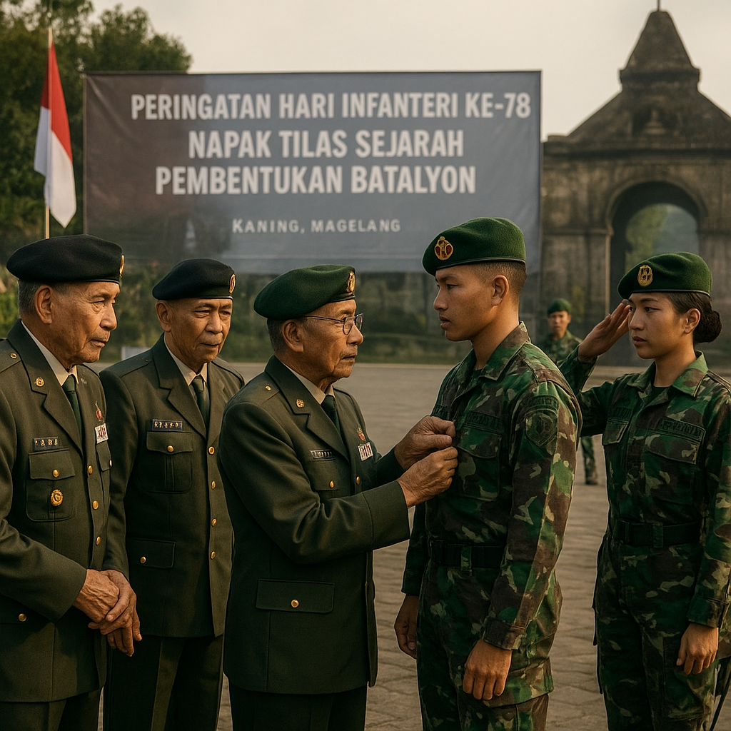 Peringatan Hari Infanteri Ke-78, Napak Tilas Sejarah Pembentukan Batalyon di Magelang