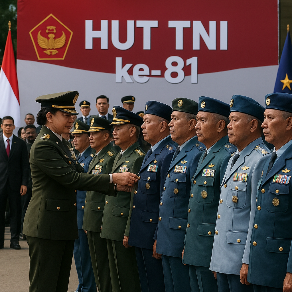 Panglima TNI Beri Anugerah Kehormatan kepada 12 Purnawirawan di Hari Ulang Tahun ke-81 TNI