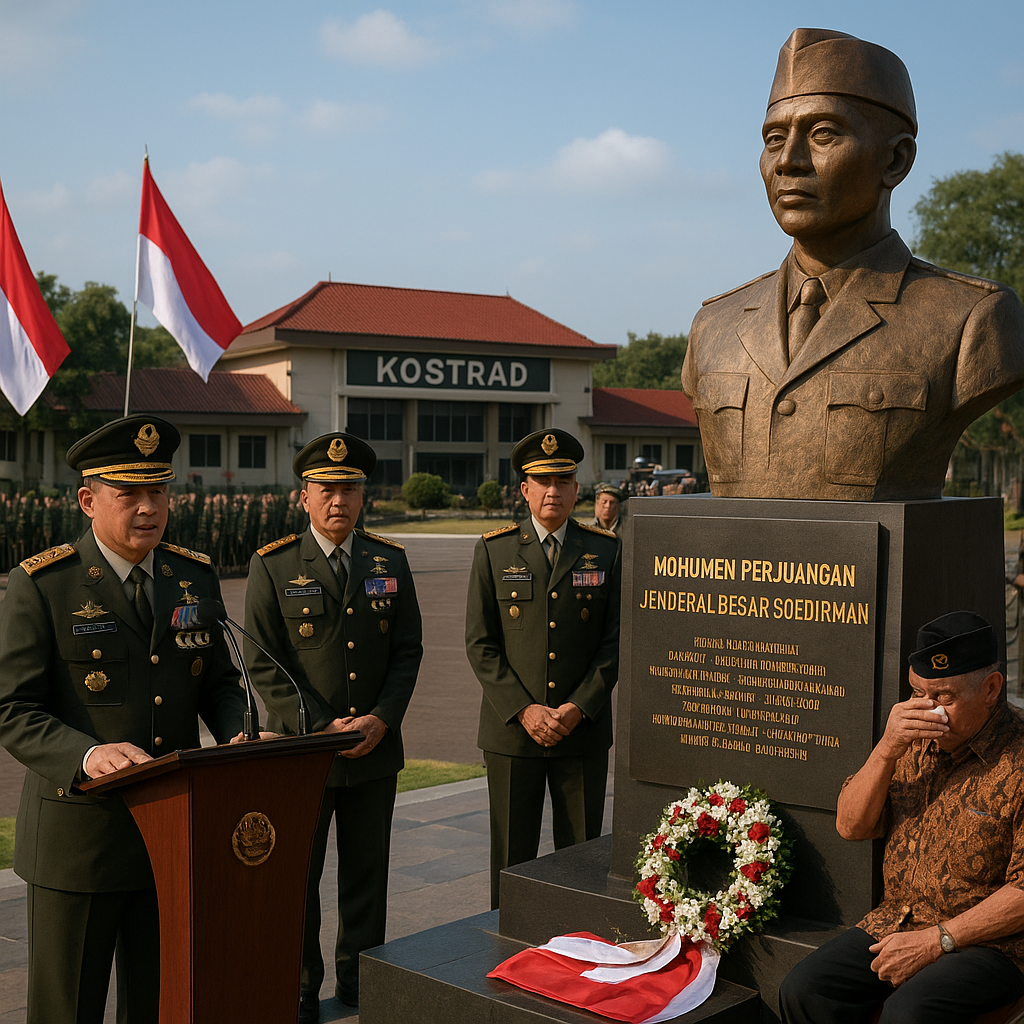 Panglima TNI Resmikan Monumen Perjuangan di Markas Kostrad, Kenang Jenderal Besar Soedirman