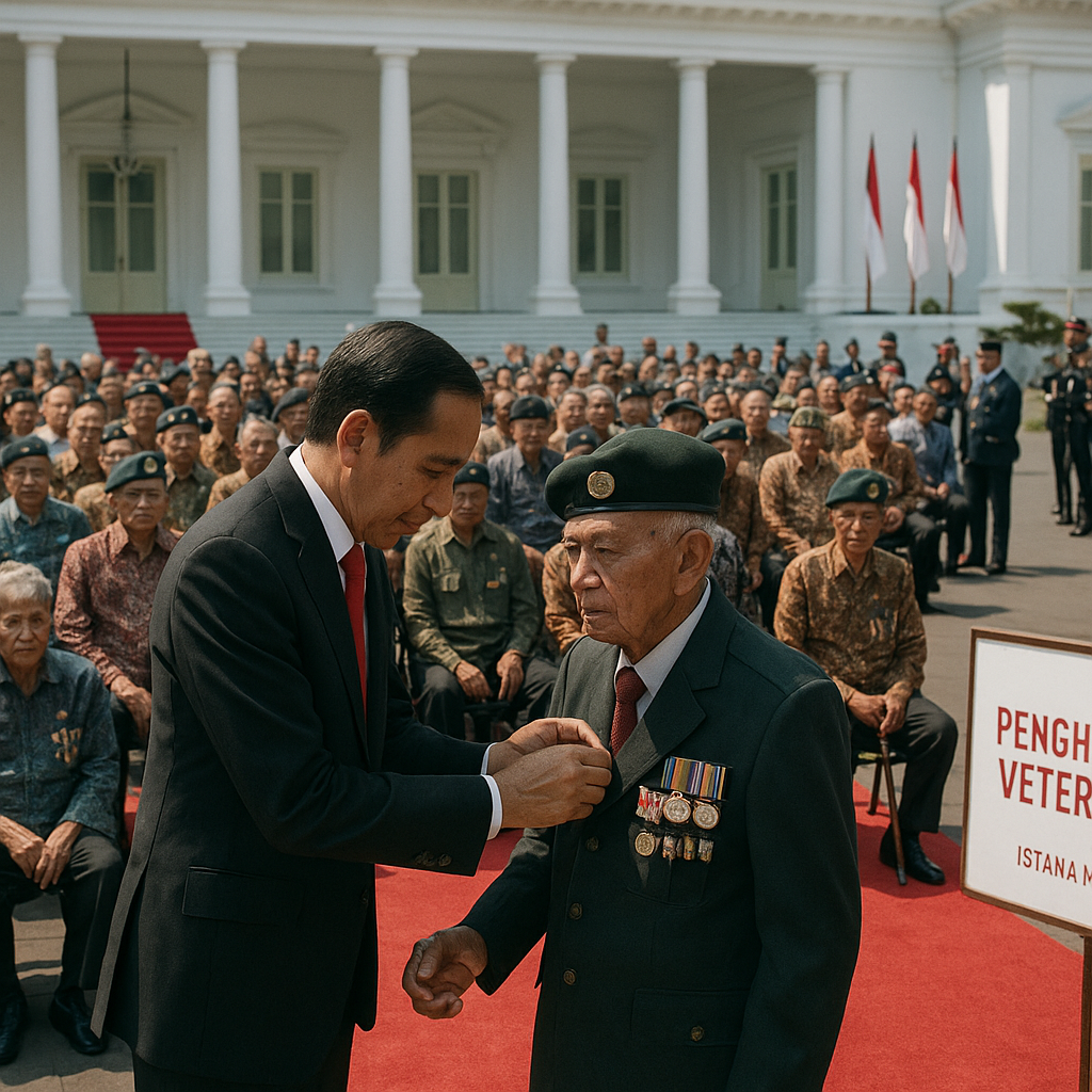 Penghargaan Veteran RI Diberikan kepada 500 Prajurit Senior di Istana Negara