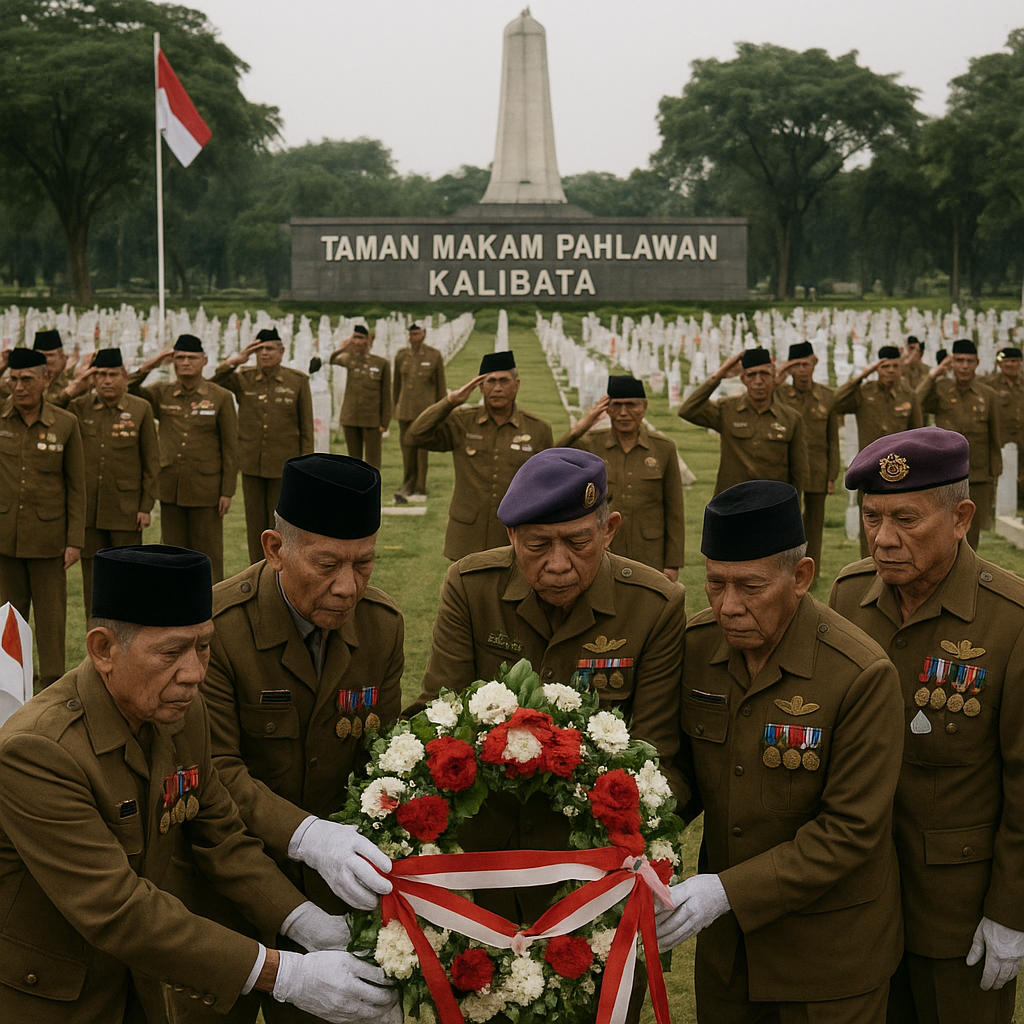 Napak Tilas Jejuangan, Purnawirawan Marinir Ziarah ke TMP Kalibata