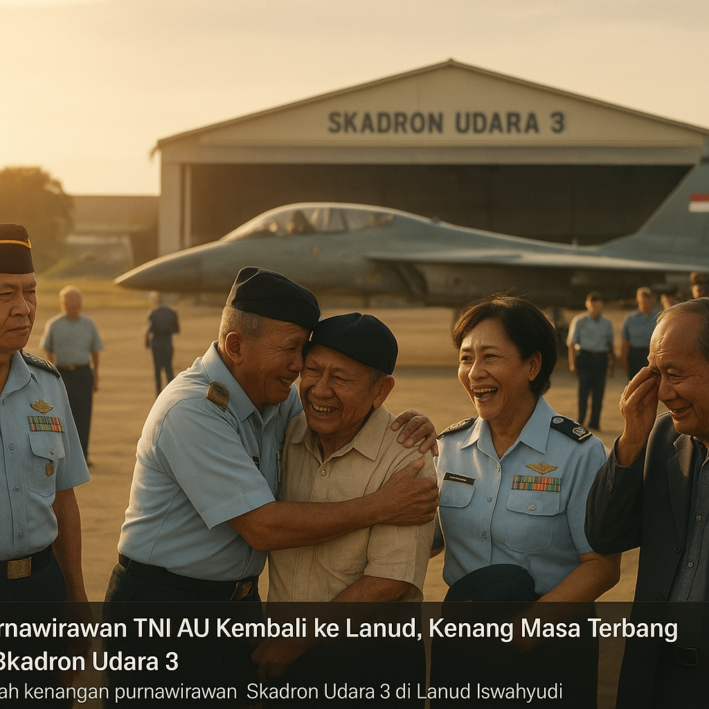 Purnawirawan TNI AU Kembali ke Lanud, Kenang Masa Terbang di Skadron Udara 3