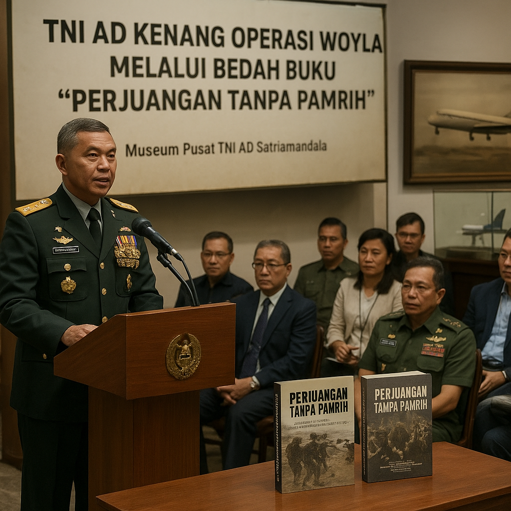TNI AD Kenang Operasi Woyla Melalui Bedah Buku 'Perjuangan Tanpa Pamrih'