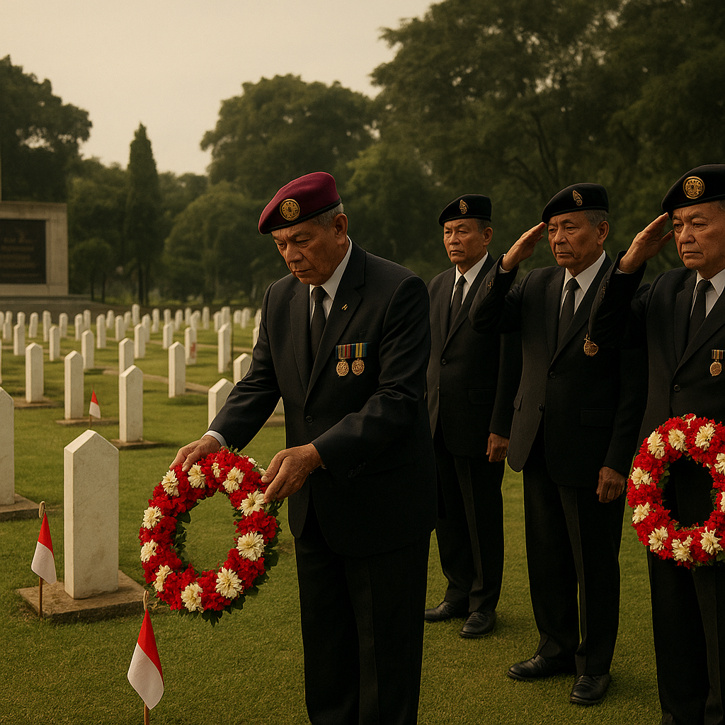 Ziarah ke TMP Kalibata: Purnawirawan Marinir Kenang Rekan yang Gugur dalam Operasi Seroja