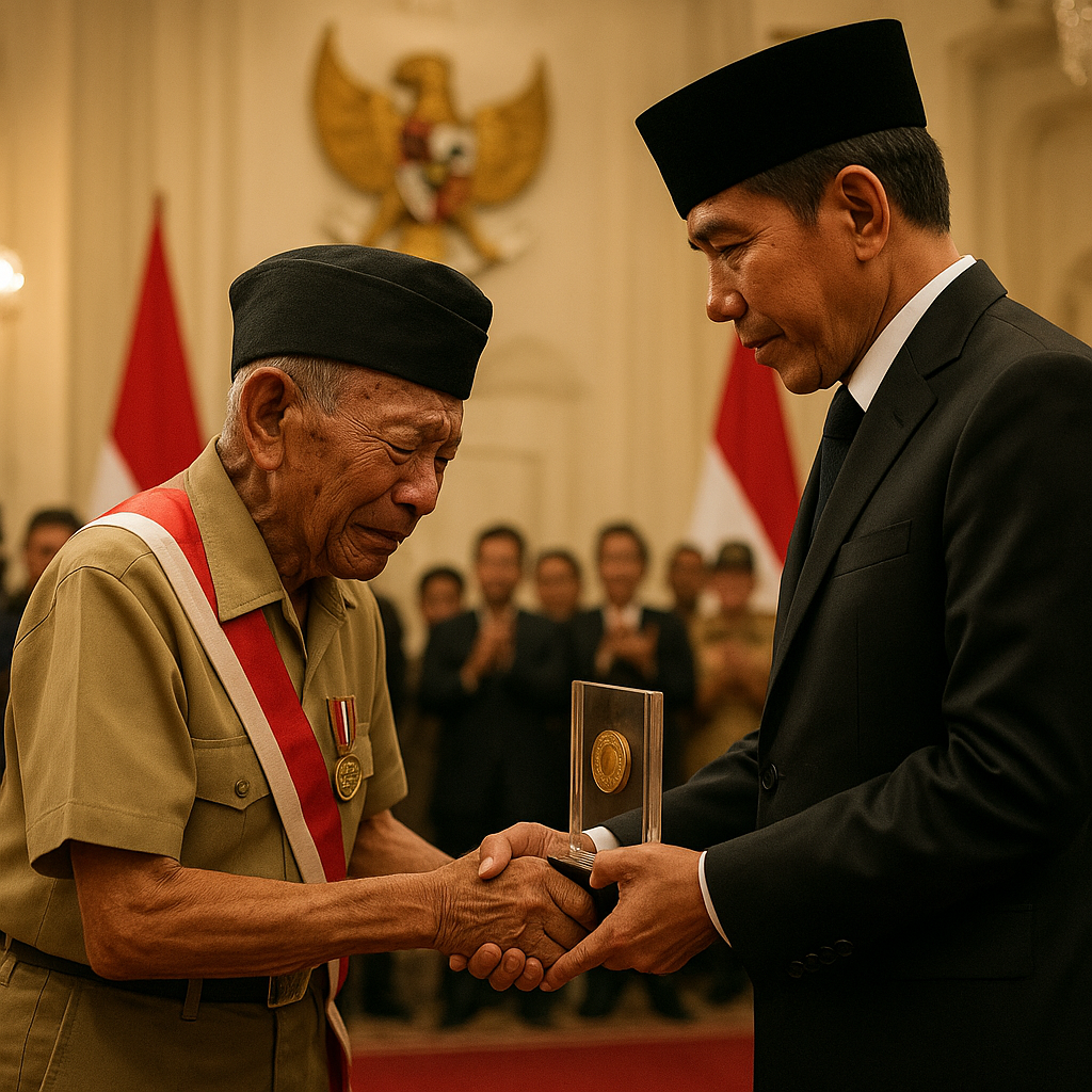 Penghargaan Veteran Pejuang Kemerdekaan Republik Indonesia Diserahkan di Istana Negara