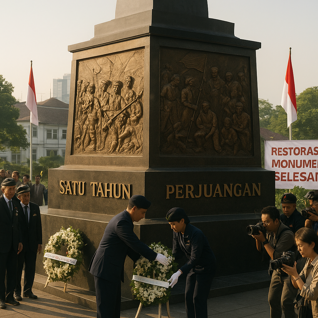 Restorasi Monumen 'Satu Tahun Perjuangan' di Bandung, Mengenang Pertempuran di Awal Kemerdekaan