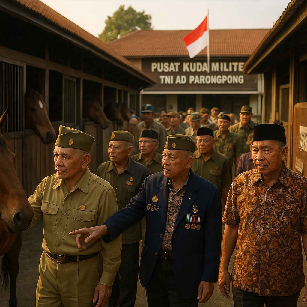 Napak Tilas Perjuangan, Veteran Kavaleri Kembali ke Pusat Kuda Militer di Parongpong