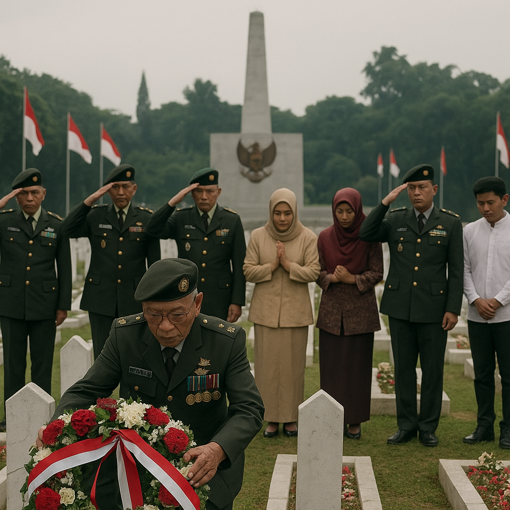 Ziarah Nasional di TMP Kalibata: Purnawirawan dan Keluarga Besar TNI Kenang Jasa Para Pahlawan