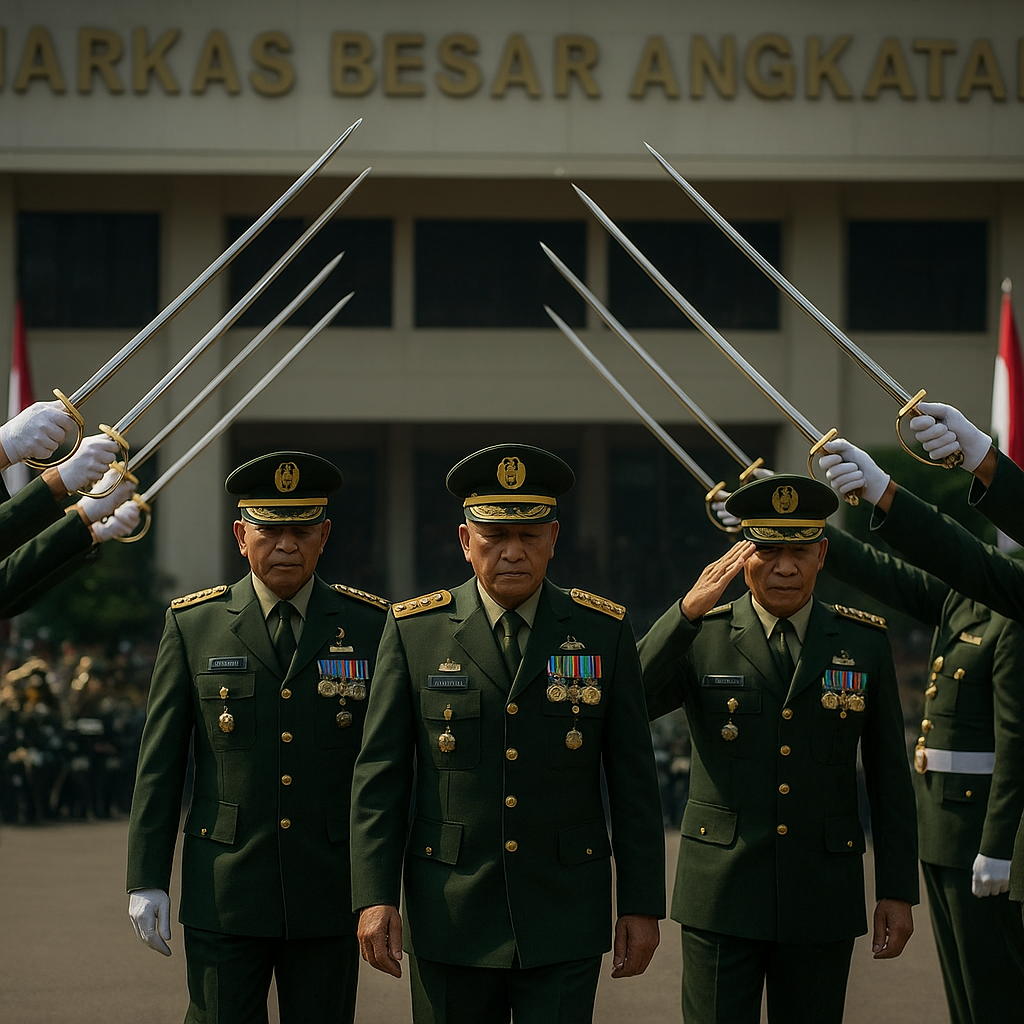 Tradisi Pedang Pora: Pelepasan Purnawirawan Pati TNI AD Berlangsung Khidmat