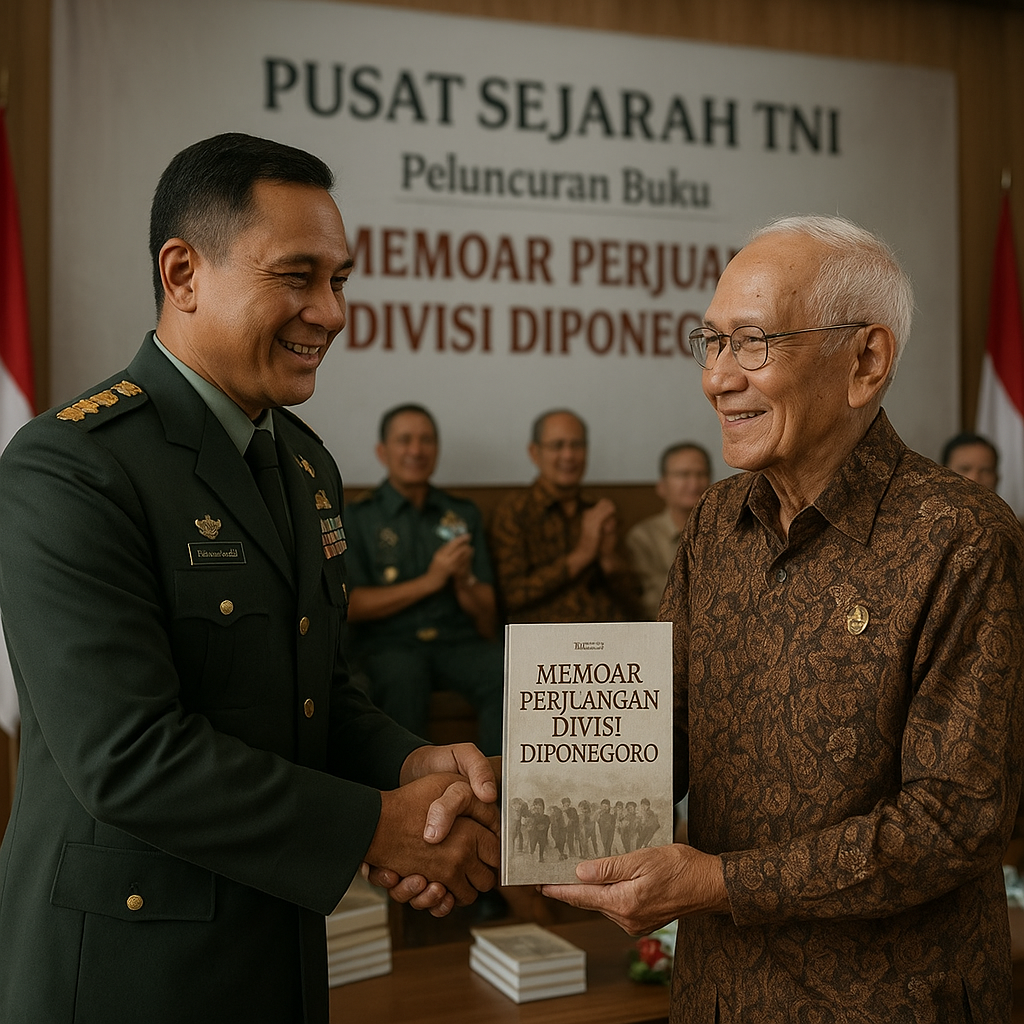 Pusat Sejarah TNI Luncurkan Buku “Memoar Perjuangan Divisi Diponegoro”