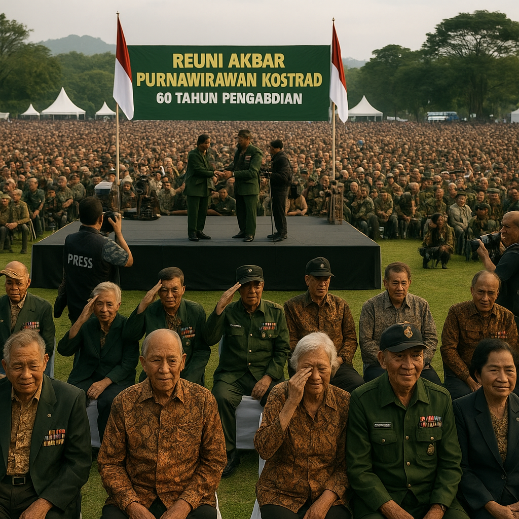 Reuni Akbar Purnawirawan Kostrad di Bogor: Mengenang 60 Tahun Pengabdian