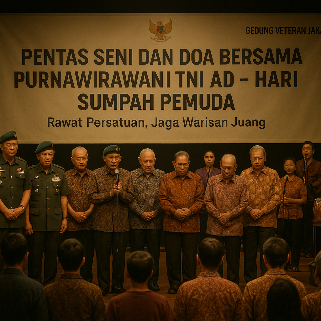 Pentas Seni dan Doa Bersama Purnawirawan TNI AD dalam Rangka Hari Sumpah Pemuda