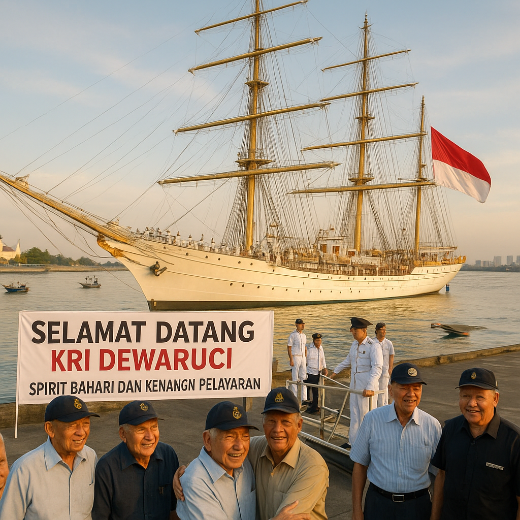 KRI Dewaruci Singgah di Makassar, Bawa Spirit Bahari dan Kenangan Pelayaran