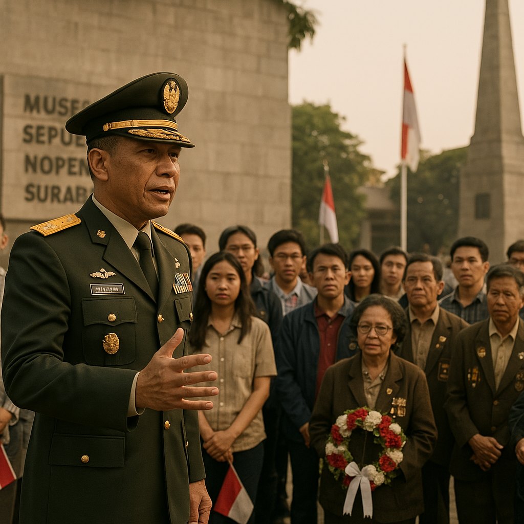 Pangdam V/Brawijaya Ajak Generasi Muda Belajar dari Perjuangan Arek Suroboyo