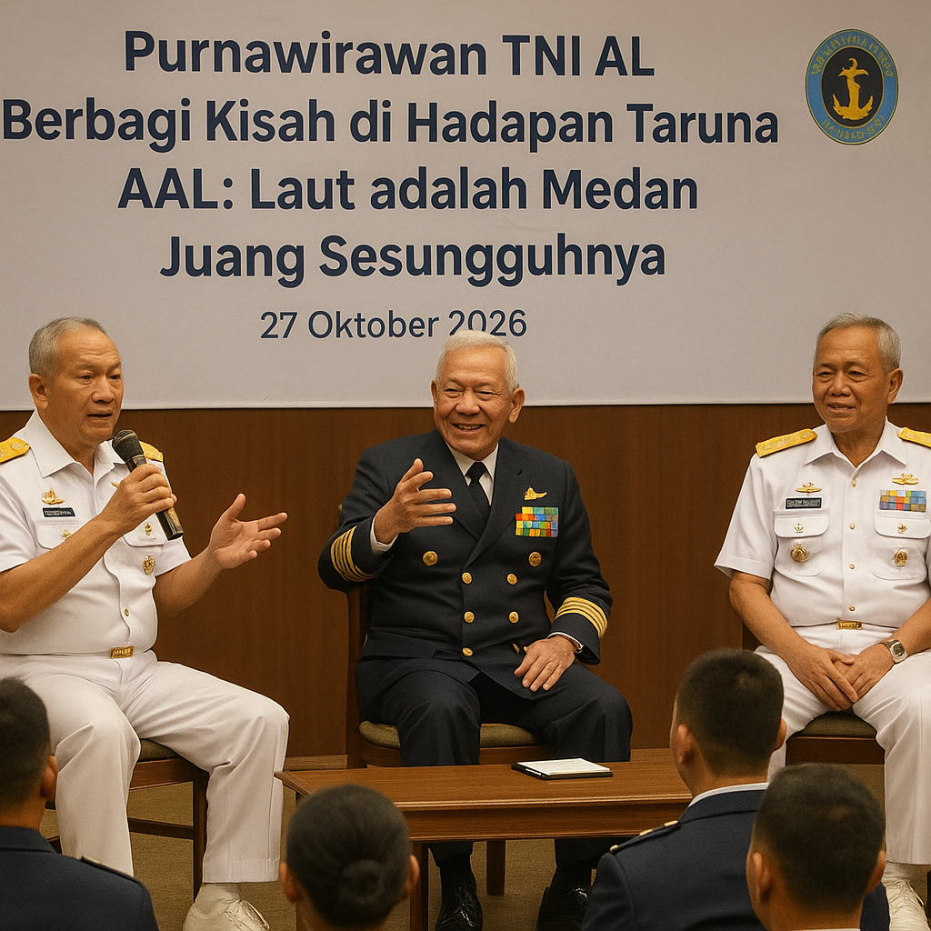 Purnawirawan TNI AL Berbagi Kisah di Hadapan Taruna AAL: Laut adalah Medan Juang Sesungguhnya