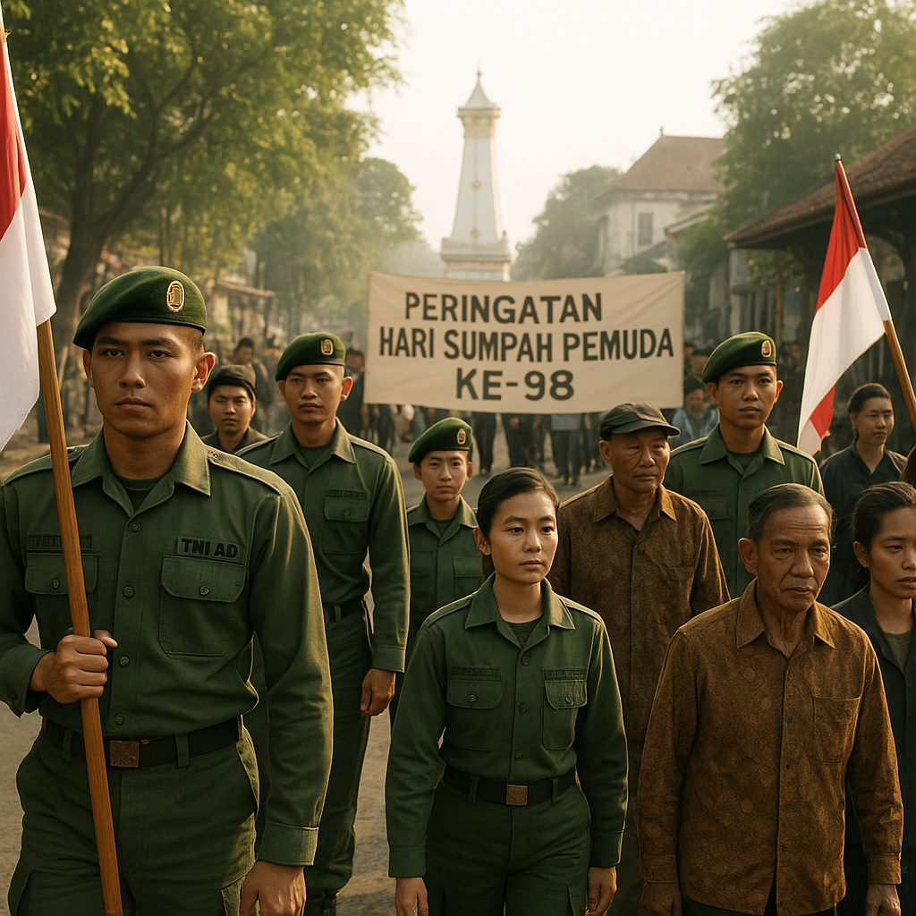 Peringatan Hari Sumpah Pemuda: TNI AD Gelar Napak Tilas Jejak Perjuangan di Yogyakarta