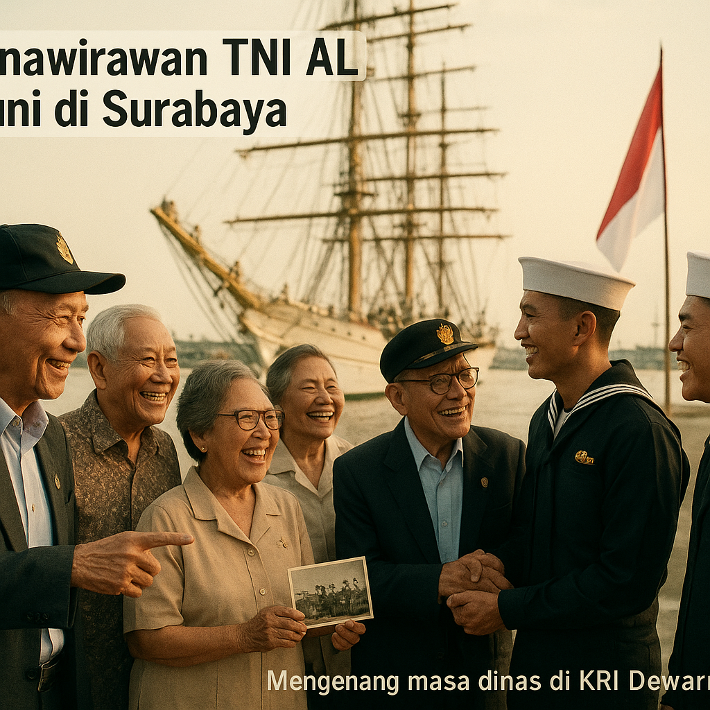 Purnawirawan TNI AL Reuni di Surabaya, Kenang Masa Dinas di KRI Dewaruci