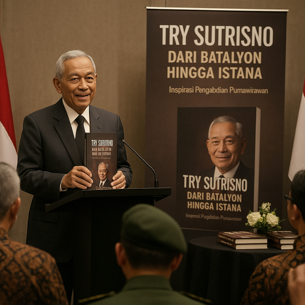 Peluncuran Buku 'Try Sutrisno: Dari Batalyon Hingga Istana', Inspirasi Pengabdian Purnawirawan