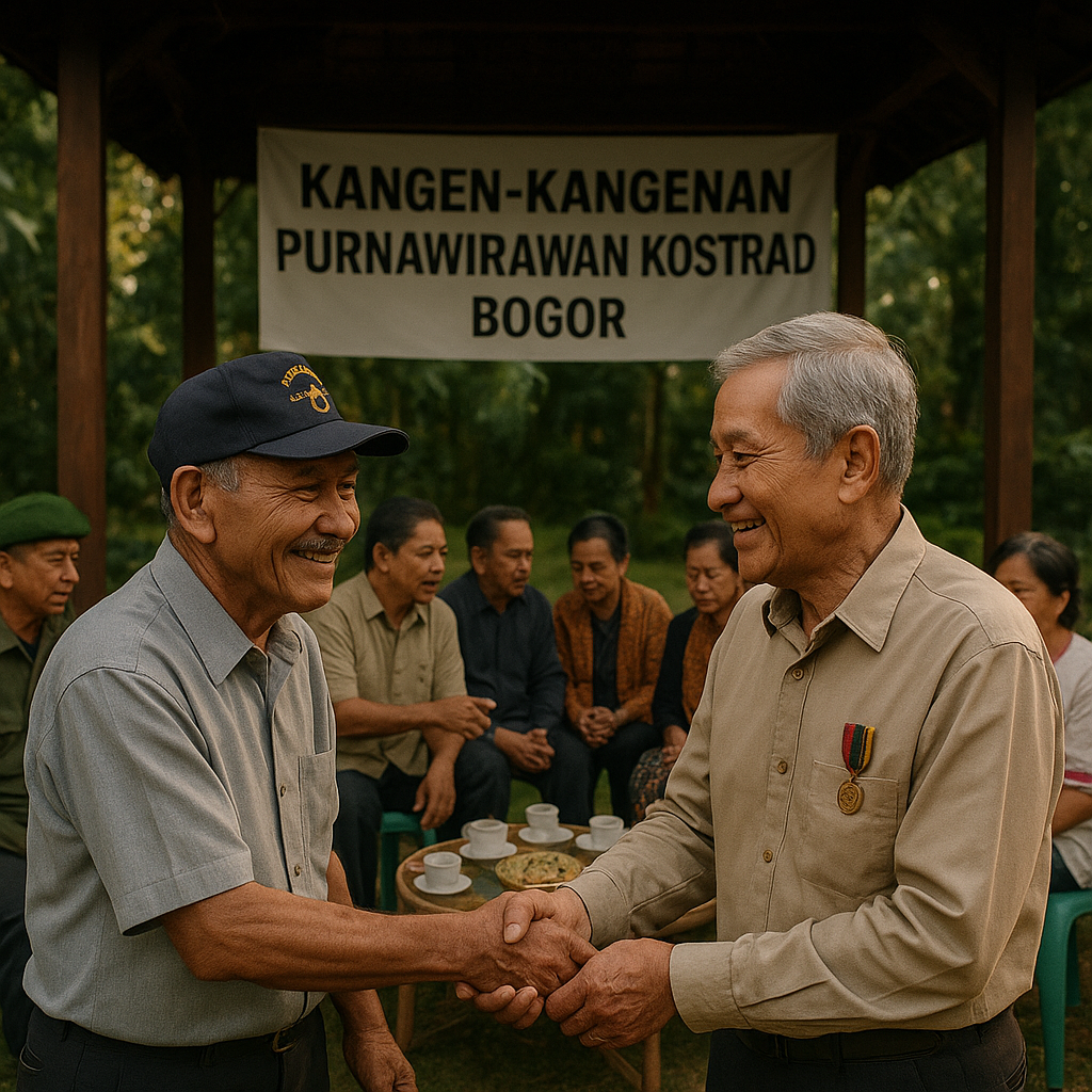 Acara Kangen-Kangenan Purnawirawan Kostrad di Bogor, Hormati Tradisi dan Solidaritas
