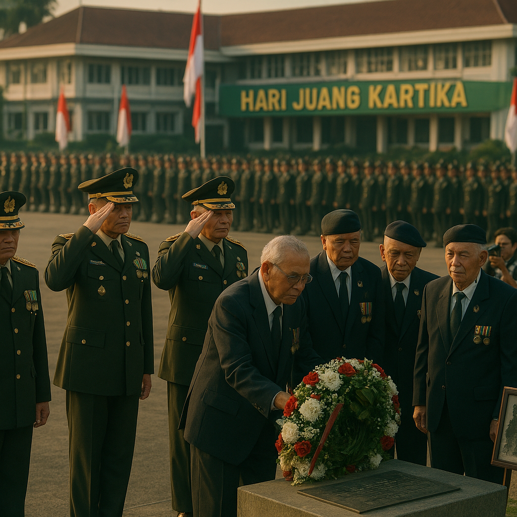 TNI AD Gelar Upacara Peringatan Hari Juang Kartika ke-77: Mengenang Pertempuran Surabaya