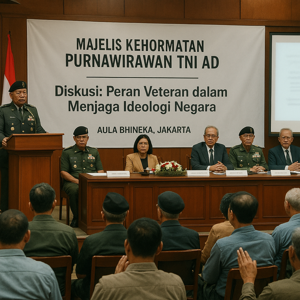 Majelis Kehormatan Purnawirawan TNI AD Gelar Diskusi Peran Veteran dalam Menjaga Ideologi Negara