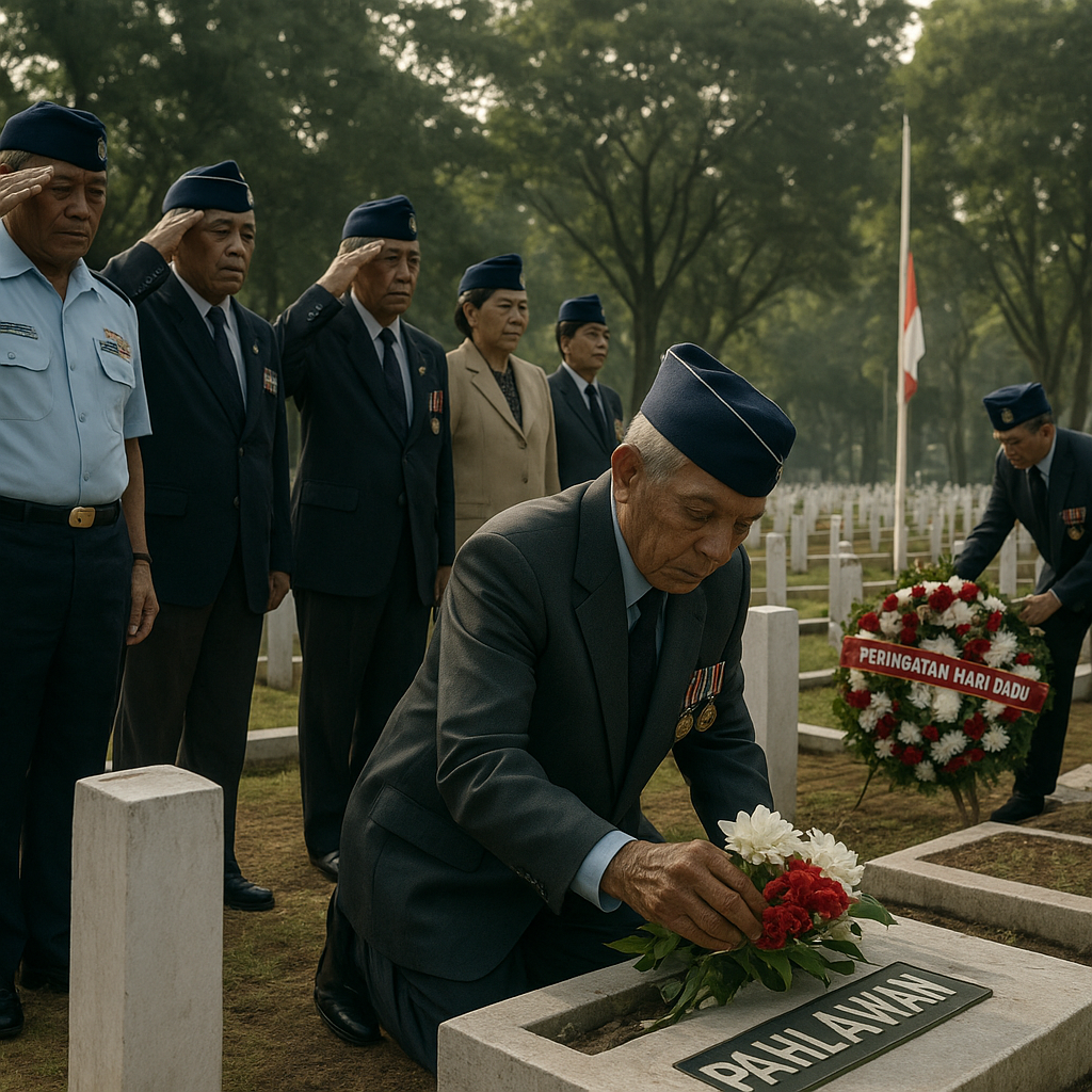 Purnawirawan TNI AU Gelar Ziarah ke Makam Pahlawan Satu Peringatan Hari Dadu