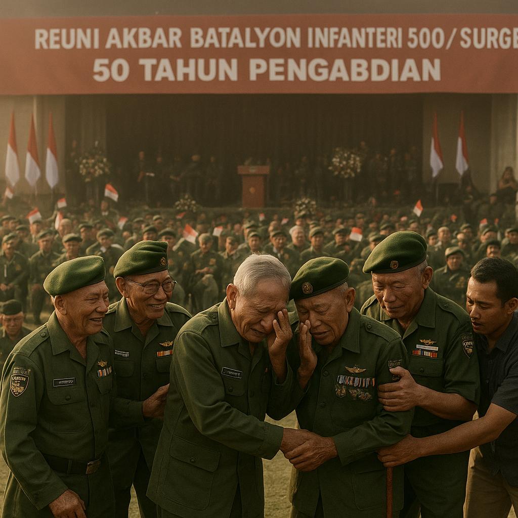 Reuni Akbar Batalyon Infanteri 500/Surge: 50 Tahun Pengabdian, Kenangan Medan Tempur yang Tak Terlupakan
