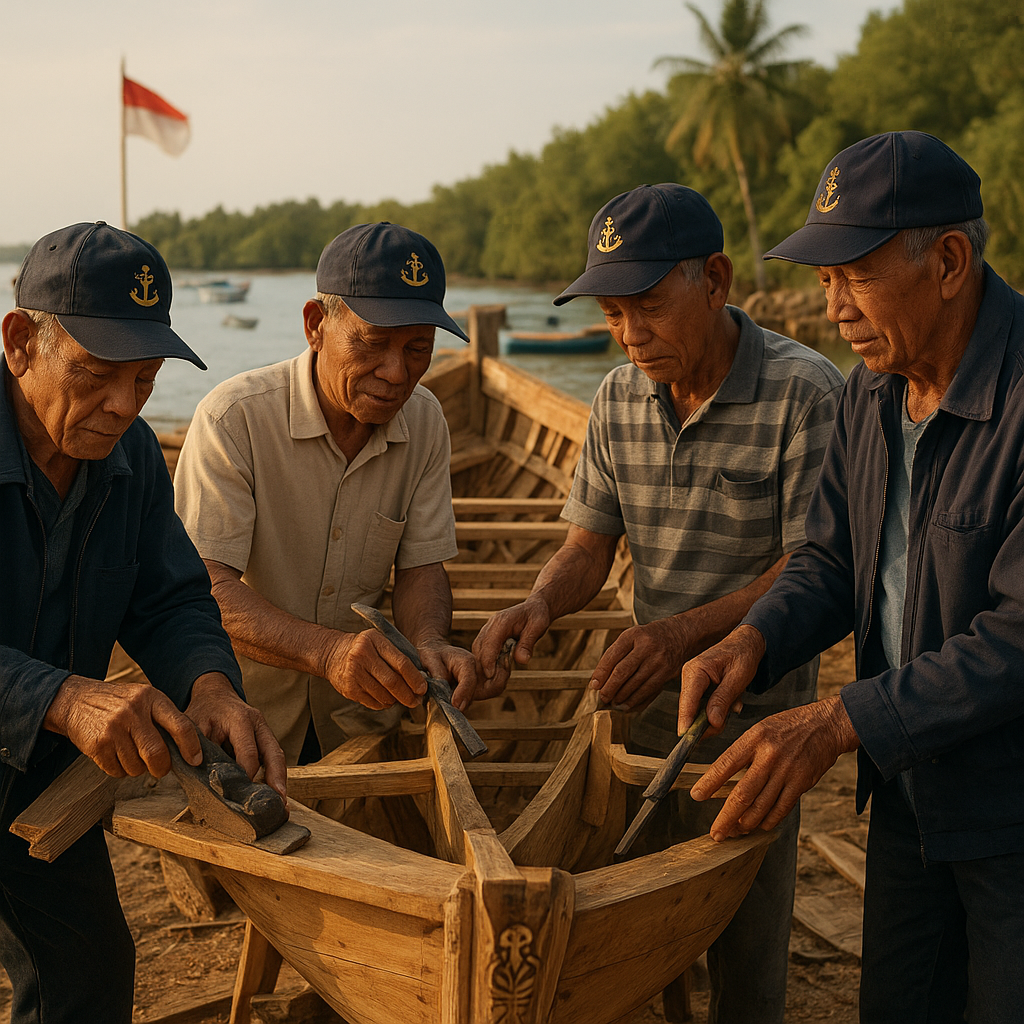 Gelar Karya Kebangsaan: Purnawirawan TNI AL Pamerkan Keterampilan Tradisional Pembuatan Kapal Perang Kayu