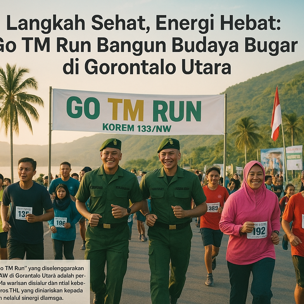 Langkah Sehat, Energi Hebat: Go TM Run Bangun Budaya Bugar di Gorontalo Utara