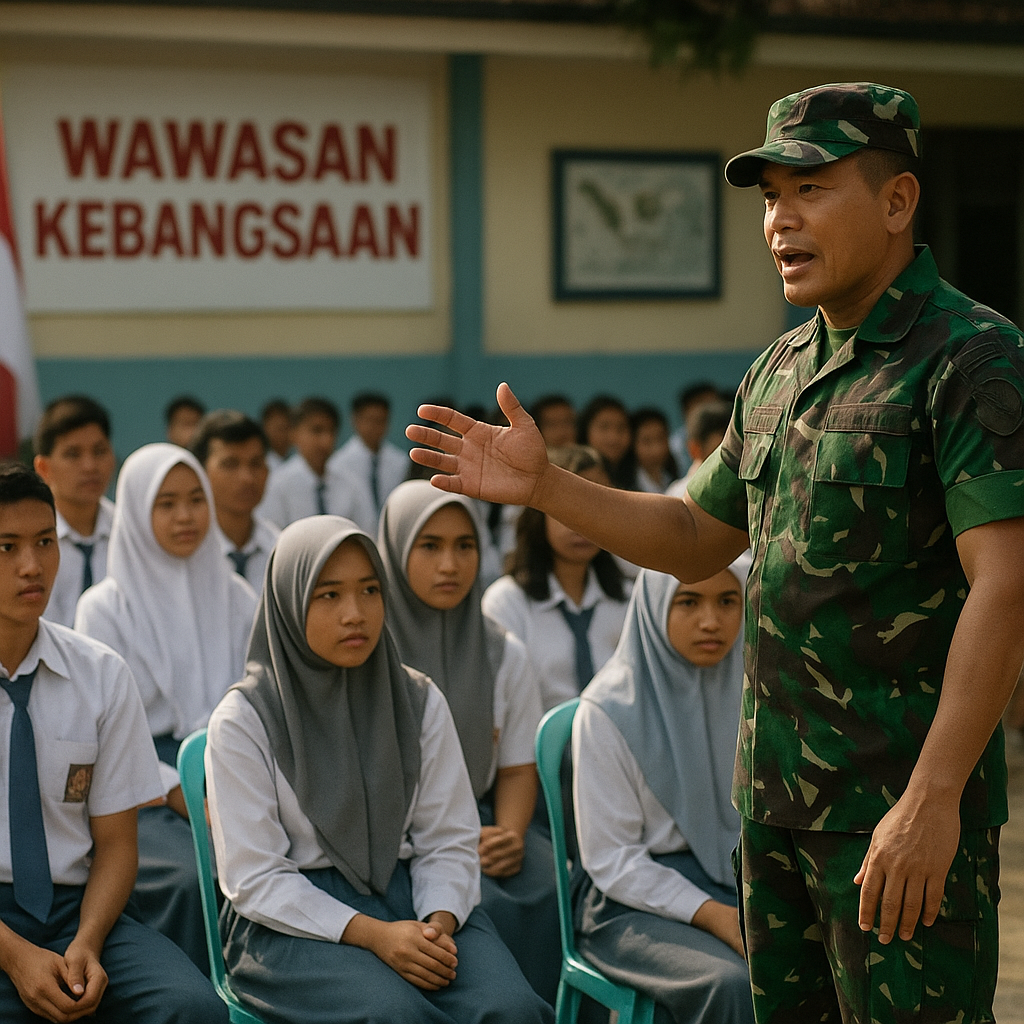 Wasbang di Sekolah: Strategi TNI Menangkal Krisis Karakter Generasi Muda di Boalemo